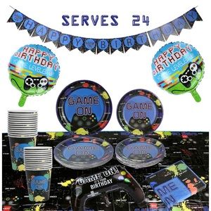 101 Piece Video Game Party Supplies Set Serves 24